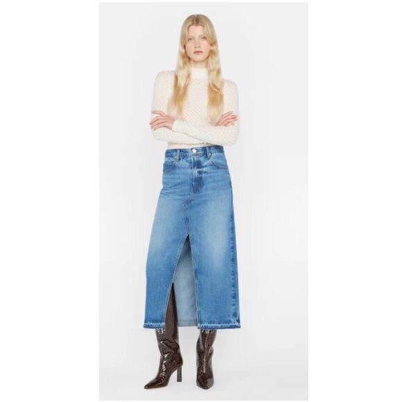 FRAME Denim The Midaxi Skirt in Del Amo Size 27 - Picture 1 of 8